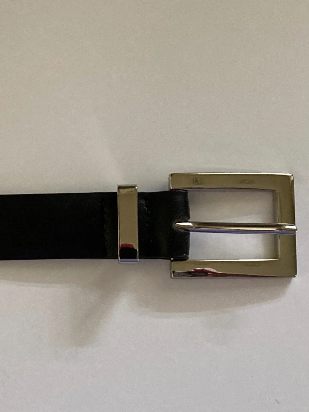 Jessica Simpson Women's Black Genuine Leather Belt/Silver Tone Buckle/L/XL/NEW!